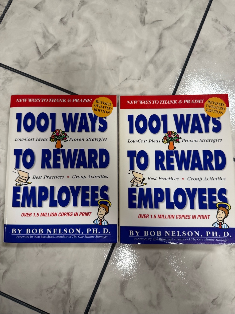 Bob Nelson 1001 Ways to Reward Employees - Book 2005 SET of 2 Business HR Career